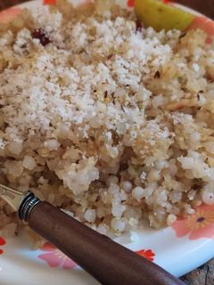 उपवासाची साबुदाणा खिचडी (upwasachi sabudana khichdi recipe in marathi) रेसिपी चे मुख्य फोटो