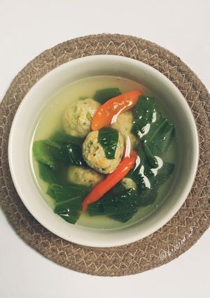 Foto resep Sayur Bening Sawi Bakso