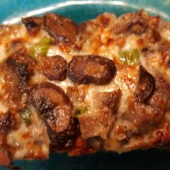 Cheesy Mushroom Toast A picture of Cheesy Mushroom Toast.