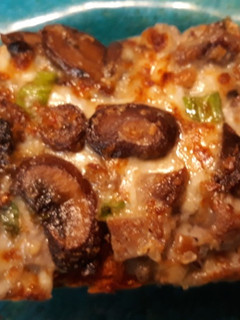 A picture of Cheesy Mushroom Toast.