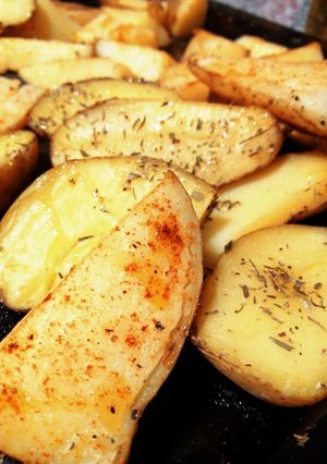 Una foto de Papas rústica de domingo