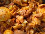 Sambel goreng krecek, kentang, telor