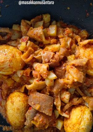 Foto resep Sambel goreng krecek, kentang, telor