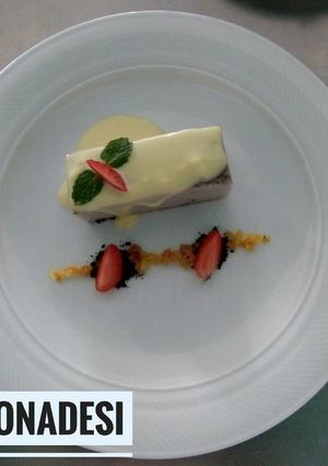 Foto resep Pudding biscuit and vanilla sauce