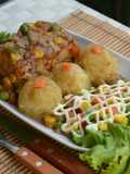 สเต็กเต้าหู้เจ..กับมันบด