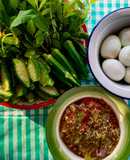 น้ำพริกหนุ่มมะเขือยาวมะแขว่น🌶️🧄