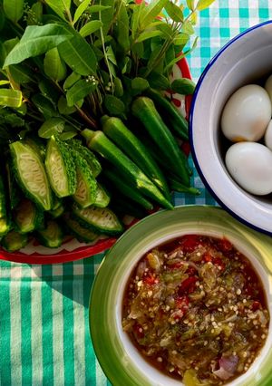 รูปของ น้ำพริกหนุ่มมะเขือยาวมะแขว่น🌶️🧄