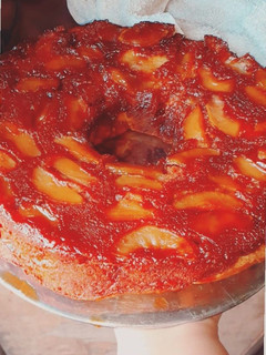Una foto de Tarta Invertida de Manzana