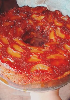 Una foto de Tarta Invertida de Manzana