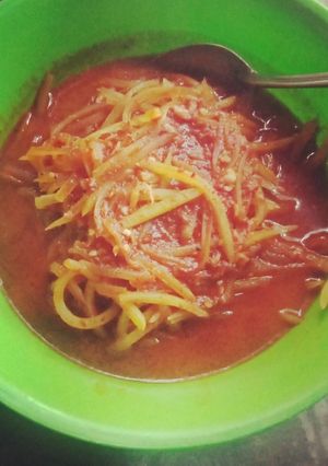 Foto resep Tumis pedas pepaya muda