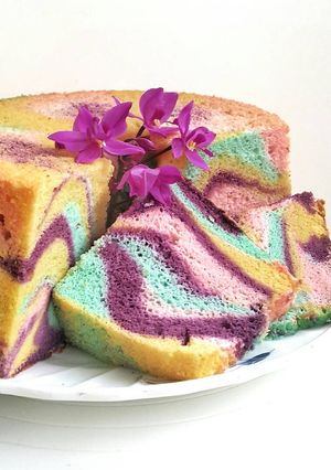 Foto resep Unicorn Chiffon Cake