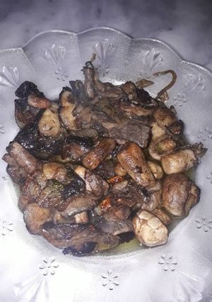 صورة لوصفة فطر بالبصل وزيت الزيتون