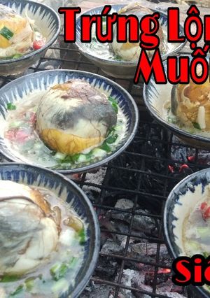 Hình của món Hột vịt lộn nướng muối ớt.