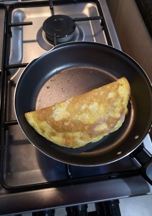 Una foto de Omelette jamón y queso