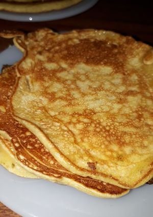 Una foto de Pancakes integrales y rapidísimo de hacer🥞