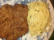 Una foto de fideo al pesto
