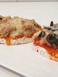 Mini Pizzas con base de tortitas de arroz
