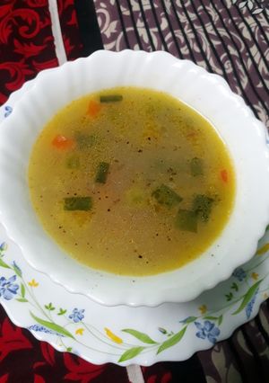 A picture of Veg shorba.