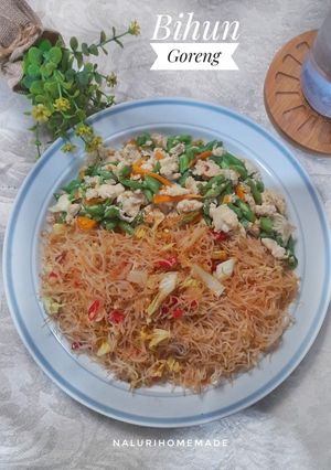 Foto resep 45.2024. Bihun Goreng Putih Telur (tanpa minyak)