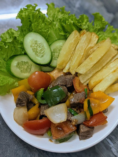 Hình của món Bò lúc lắc.