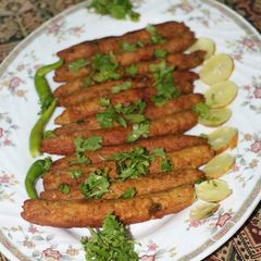 A picture of Homemade fry kabab.