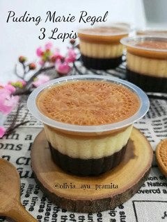 Foto resep 181. Puding Marie Regal 3 Lapis