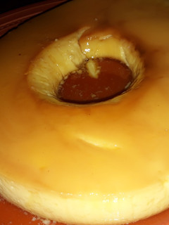 Una foto de Flan de leche condensada