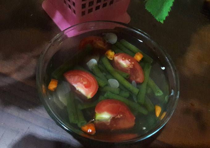 Sayur asem kacang panjang rumahan