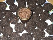 Una foto de trufas de cacao en polvo
