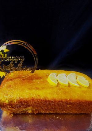 A picture of Whole wheat/aata Lemon Tea cake.