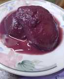 Peras en vino Borgoña sin azúcar 🍐🍷