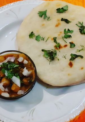 A picture of Indian Bread Kulcha.