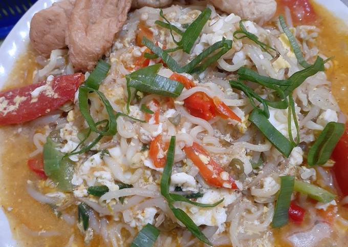 Resep: Mie kuah jalan pintas(mie instan) Bahan Sederhana