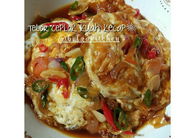 Telor Ceplok Kuah kecap