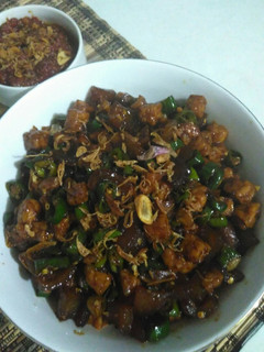 Foto resep Tumis kikil tempe cabai hijau
