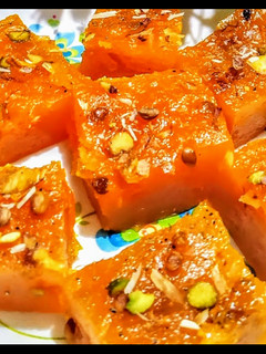 मैंगो कस्टर्ड हलवा (Mango Custard Halwa recipe in Hindi) रेसिपी मुख्य फोटो