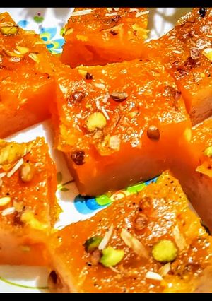 मैंगो कस्टर्ड हलवा (Mango Custard Halwa recipe in Hindi) रेसिपी मुख्य फोटो