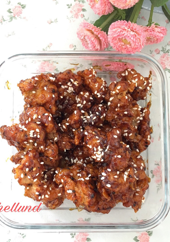Foto resep Ayam Crispy Saus Lada Hitam