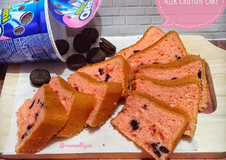 105. Strawberry Oreo MiLk Chiffon Cake