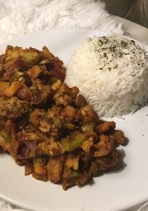 صورة لوصفة خضار بالكاري🌱