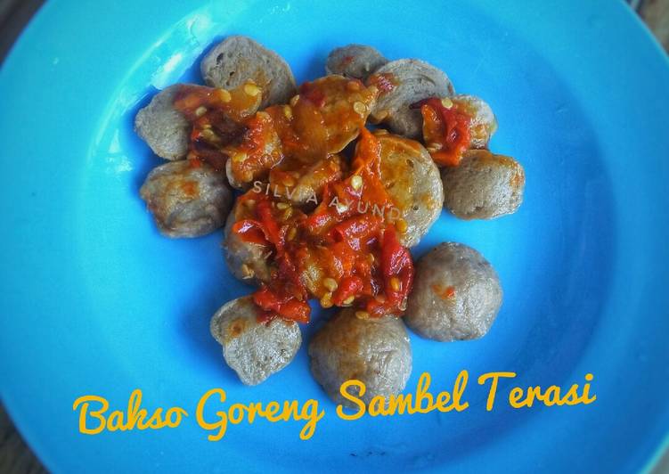 Resep Bakso Goreng Sambel Terasi, Lezat Sekali