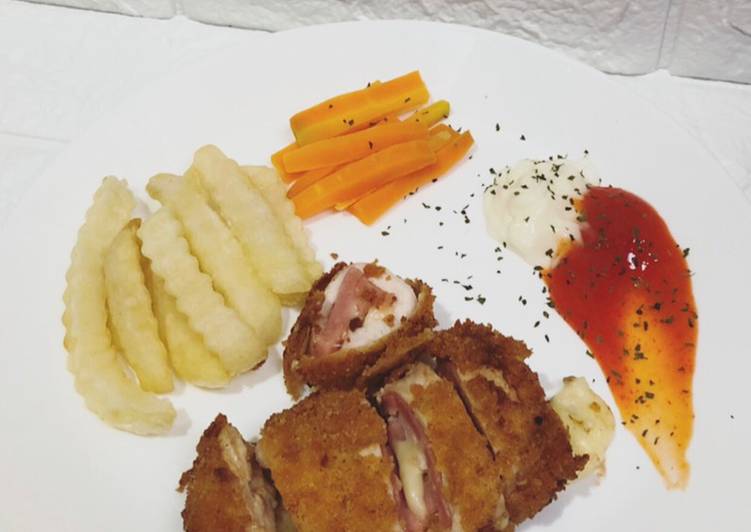 Cara Membuat Chicken Cordon Bleu Yang Renyah