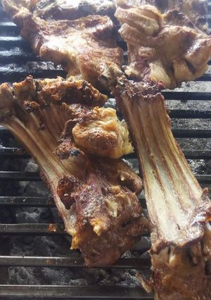 A picture of Roasted Goat (Nyama choma).