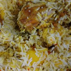 A picture of Chicken Biryani(Kolkata style).