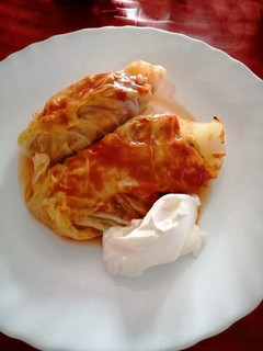 Una foto de Col rellena de carne