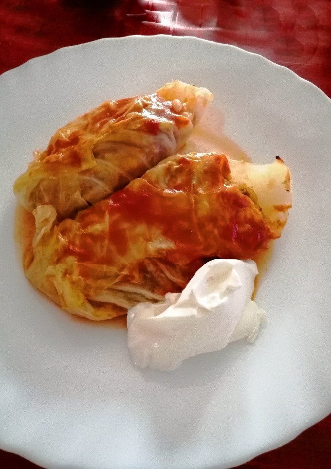 Una foto de Col rellena de carne