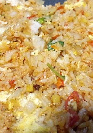 รูปของ ข้าวผัดร้อนแดงส้ม
