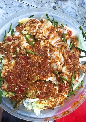 Hình của món Kim chi cải thảo.