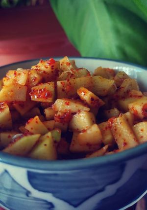 A picture of Instant mango pickle.