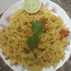 A picture of Pasta butter masala with nimbu twist.